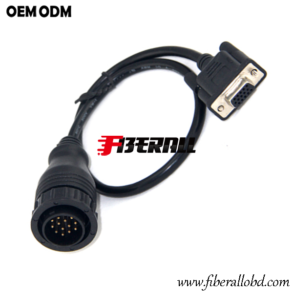 BENZ 14Pin OBD1 Otomobil Teşhis Kablosu için HDB15P