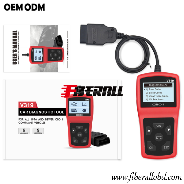 Elde Taşınabilir OBD-II Motor Denetleyicisi ve Araba DLC Teşhis Aracı