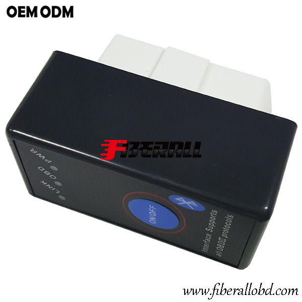 Güç Düğmeli Bluetooth Araç OBD Teşhis Tarayıcı